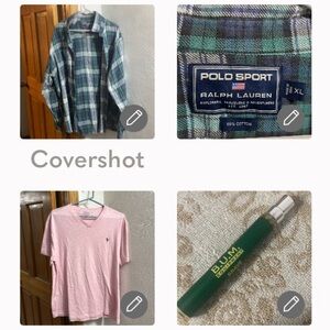 Polo Sport Ralph Lauren XL+RLP🏇V-neck SzL+BUM Brave.330Z spray